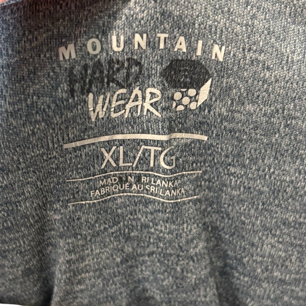 Mountain Hardwear Short Sleeve T Shirt Tee Gray Womens XL Athletic Crew Neck - Picture 4 of 4